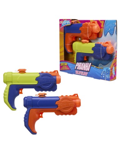 NERF SUPER SOAKER PIRANHA  PACK DOBLE