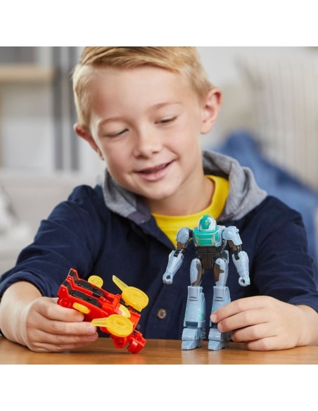 TRANSFORMERS EARTHSPARK, CYBER-COMBINER, TERRAN TWITCH Y ROBBY MALTO