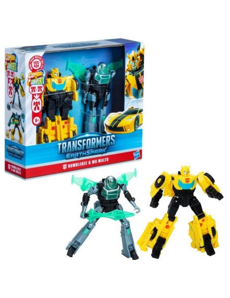 TRANSFORMERS EARTHSPARK CYBER-COMBINER - TERRAN BUMBLEBEE Y MO MALTO
