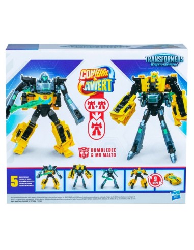 TRANSFORMERS EARTHSPARK CYBER-COMBINER - TERRAN BUMBLEBEE Y MO MALTO