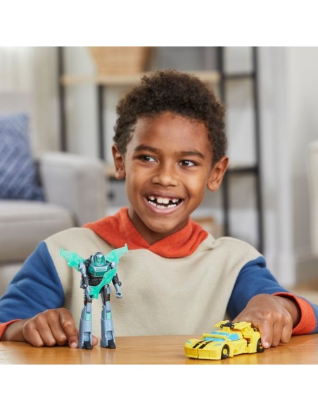 TRANSFORMERS EARTHSPARK CYBER-COMBINER - TERRAN BUMBLEBEE Y MO MALTO