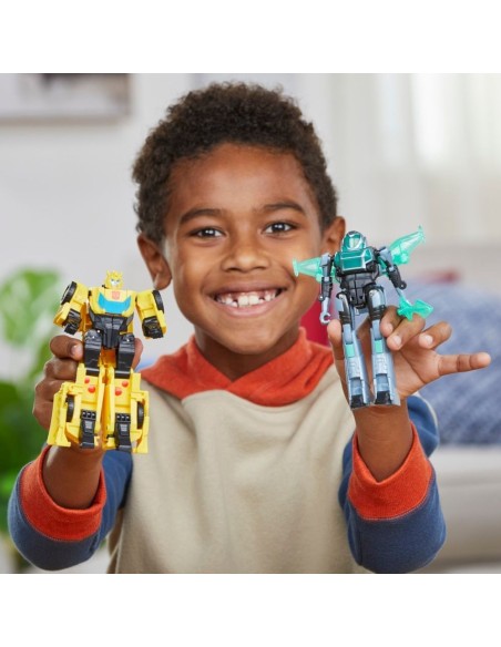 TRANSFORMERS EARTHSPARK CYBER-COMBINER - TERRAN BUMBLEBEE Y MO MALTO