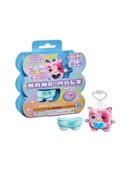 HASBRO NANO-MALS, MOOTILDA LA VACA ROSA