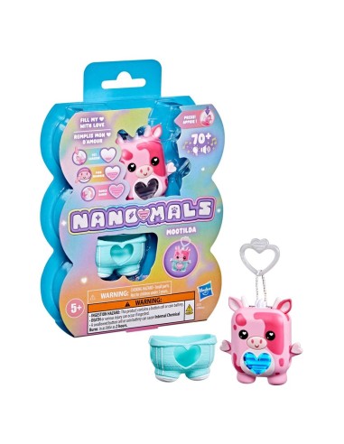 HASBRO NANO-MALS, MOOTILDA LA VACA ROSA