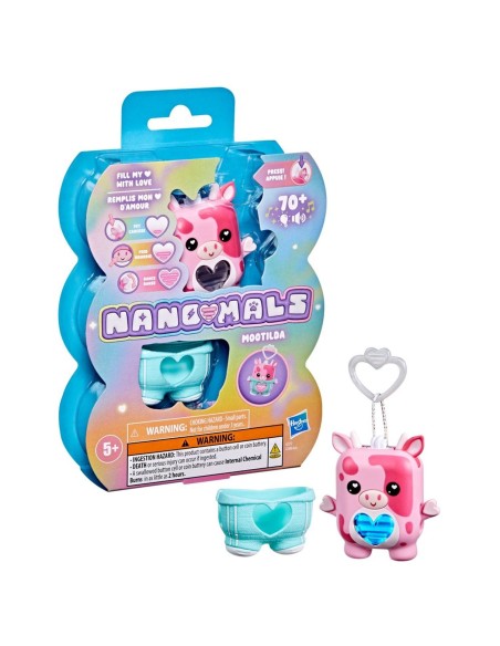HASBRO NANO-MALS, MOOTILDA LA VACA ROSA
