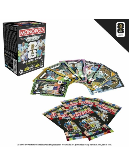MONOPOLY PANINI PRIZM: COPA MUNDIAL DE LA FIFA, CAJA DE CARTAS COLECCIONABLES