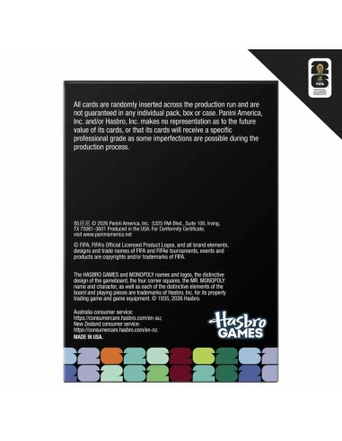 MONOPOLY PANINI PRIZM: COPA MUNDIAL DE LA FIFA, CAJA DE CARTAS COLECCIONABLES