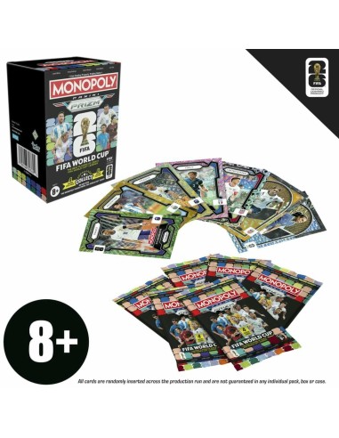 MONOPOLY PANINI PRIZM: COPA MUNDIAL DE LA FIFA, CAJA DE CARTAS COLECCIONABLES
