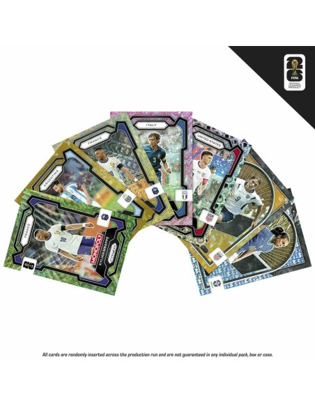 MONOPOLY PANINI PRIZM: COPA MUNDIAL DE LA FIFA, CAJA DE CARTAS COLECCIONABLES