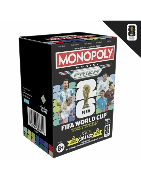 MONOPOLY PANINI PRIZM: COPA MUNDIAL DE LA FIFA, CAJA DE CARTAS COLECCIONABLES