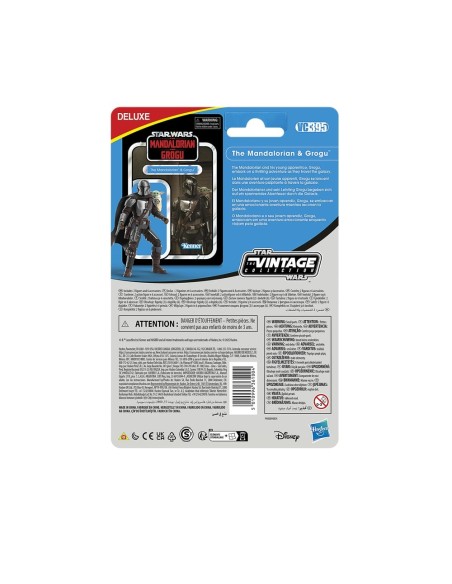 FIG STAR WARS VINTAGE MANDALORIAN & GROGU 9.5 CM