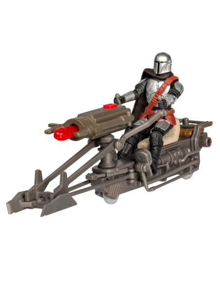 Figura Star Wars Epic World of Action The Mandalorian y Speeder Bike