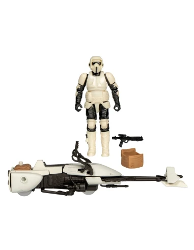 Figura de Acción Star Wars Epic World of Action Series Scout Trooper y Speeder Bike