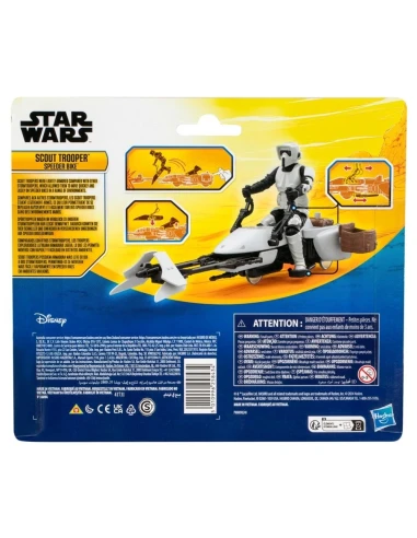 Figura de Acción Star Wars Epic World of Action Series Scout Trooper y Speeder Bike