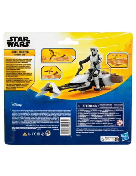 Figura de Acción Star Wars Epic World of Action Series Scout Trooper y Speeder Bike