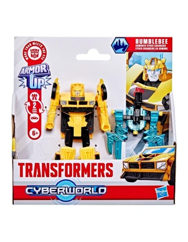 Fig Transformers CYBERWORLD Armored Cyber Changers Bumblebee