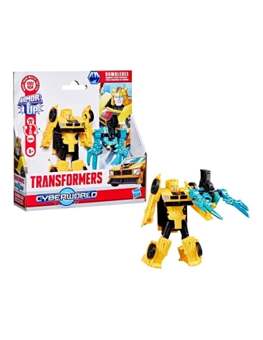 Fig Transformers CYBERWORLD Armored Cyber Changers Bumblebee