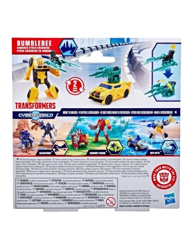 Fig Transformers CYBERWORLD Armored Cyber Changers Bumblebee