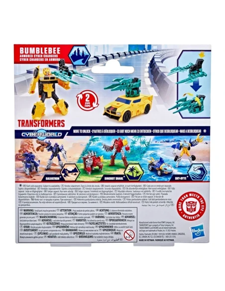 Fig Transformers CYBERWORLD Armored Cyber Changers Bumblebee