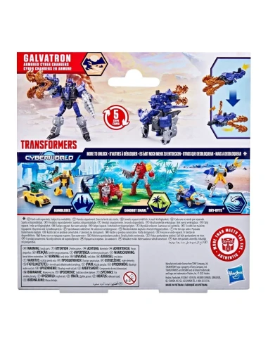 Fig Transformers CYBERWORLD Armored Cyber Changers Galvatron