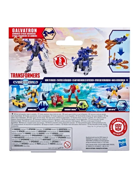 Fig Transformers CYBERWORLD Armored Cyber Changers Galvatron