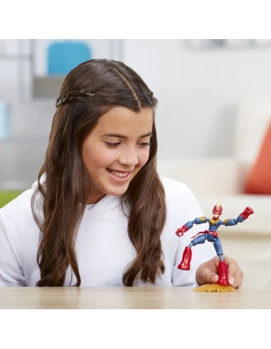 Figura de Acción Marvel Bend And Flex Capitana Marvel 15 Cm