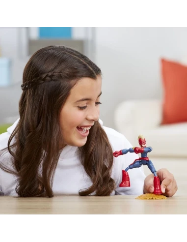 Figura de Acción Marvel Bend And Flex Capitana Marvel 15 Cm