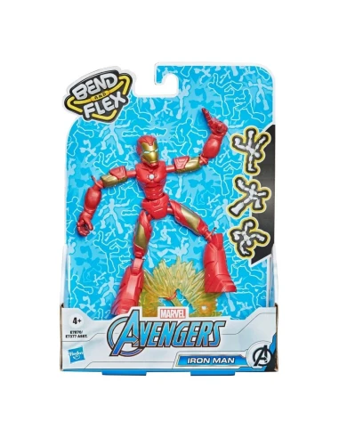 Figura de Acción Marvel Bend And Flex Iron Man 15 Cm