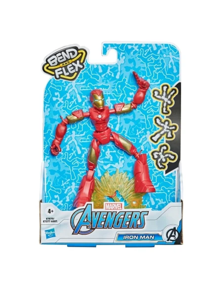 Figura de Acción Marvel Bend And Flex Iron Man 15 Cm