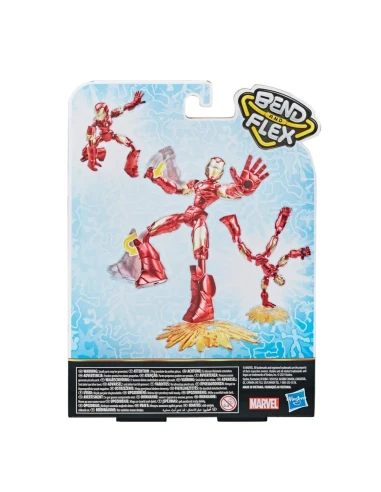 Figura de Acción Marvel Bend And Flex Iron Man 15 Cm