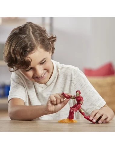 Figura de Acción Marvel Bend And Flex Iron Man 15 Cm