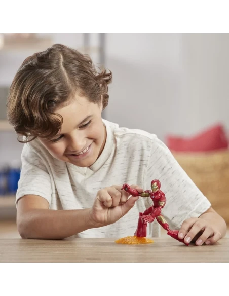 Figura de Acción Marvel Bend And Flex Iron Man 15 Cm