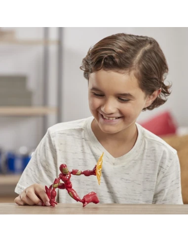 Figura de Acción Marvel Bend And Flex Iron Man 15 Cm