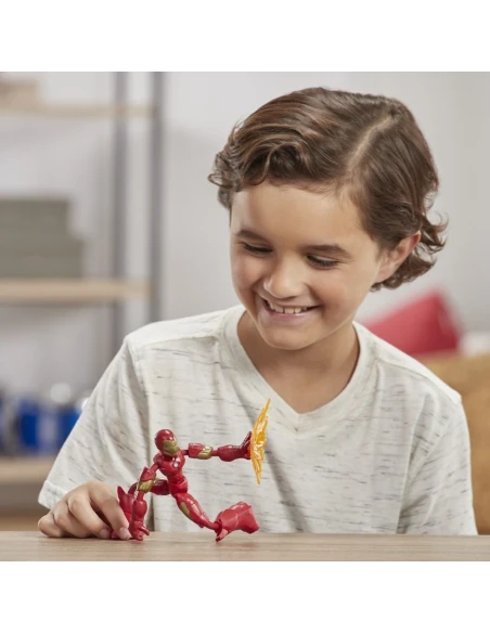 Figura de Acción Marvel Bend And Flex Iron Man 15 Cm
