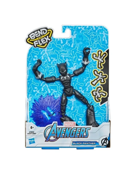 Figura de Acción Marvel Bend And Flex Black Panther 15 Cm
