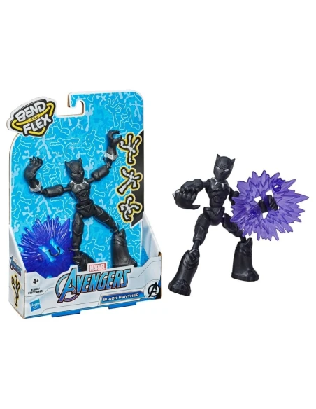 Figura de Acción Marvel Bend And Flex Black Panther 15 Cm