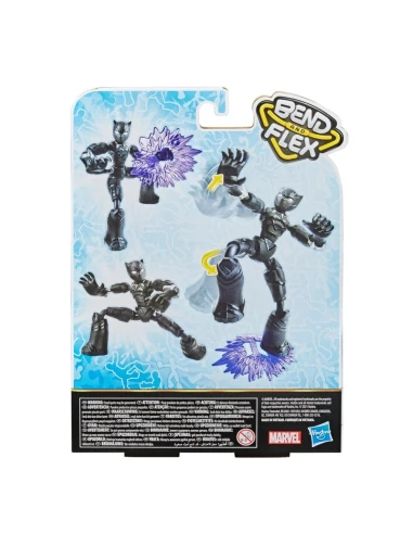 Figura de Acción Marvel Bend And Flex Black Panther 15 Cm