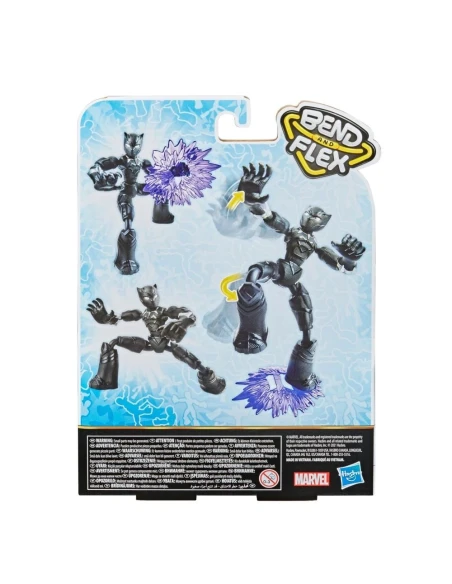 Figura de Acción Marvel Bend And Flex Black Panther 15 Cm