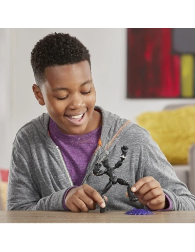 Figura de Acción Marvel Bend And Flex Black Panther 15 Cm