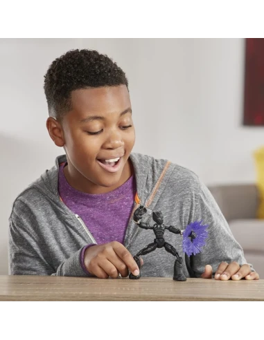 Figura de Acción Marvel Bend And Flex Black Panther 15 Cm