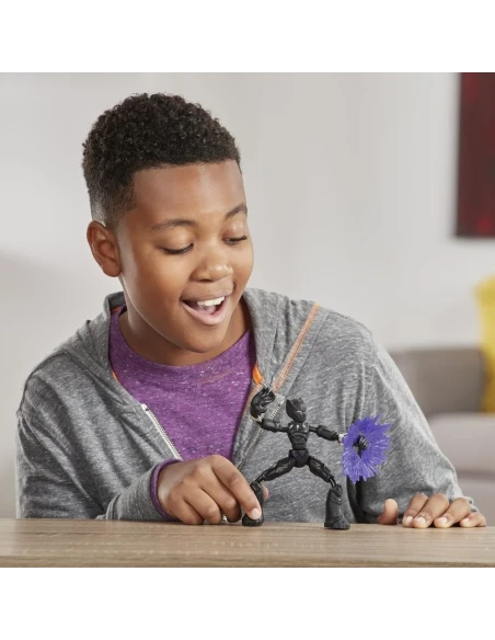 Figura de Acción Marvel Bend And Flex Black Panther 15 Cm
