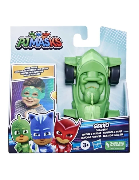 Vehiculo Pj Masks Antifaz Incorporada Gekko