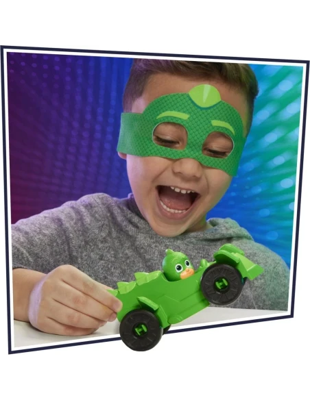 Vehiculo Pj Masks Antifaz Incorporada Gekko