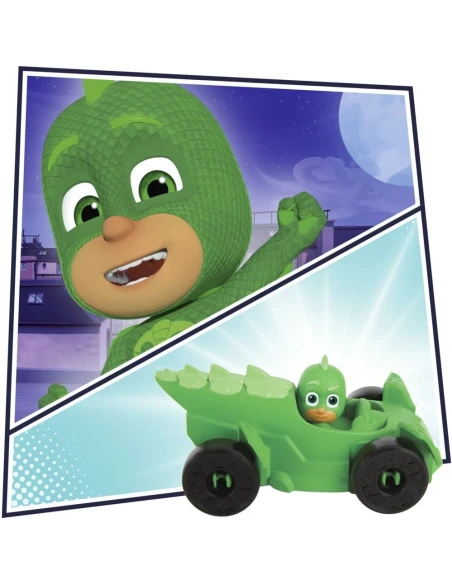Vehiculo Pj Masks Antifaz Incorporada Gekko