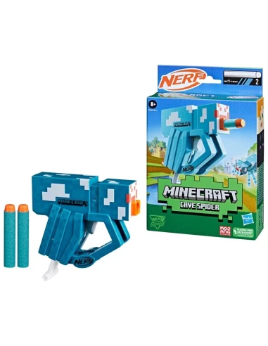 Lanzador Nerf Minecraft Cave Spider