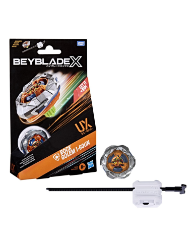Kit Inicial de Tops Beyblade X Rock Golem