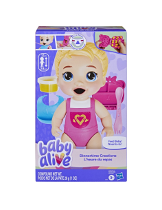 Muñeca Baby Alive Dinnertime Creations Cabello Rubio 2