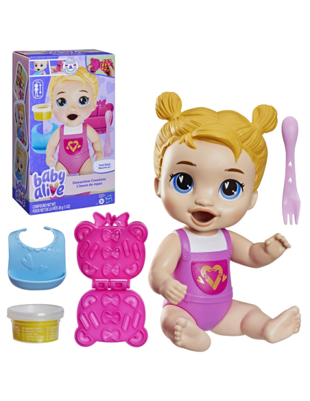 Muñeca Baby Alive Dinnertime Creations Cabello Rubio