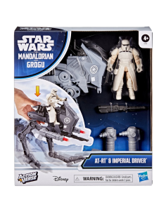 Figura de Acción Star Wars ActionVerse AT-RT y Conductor Imperial 2