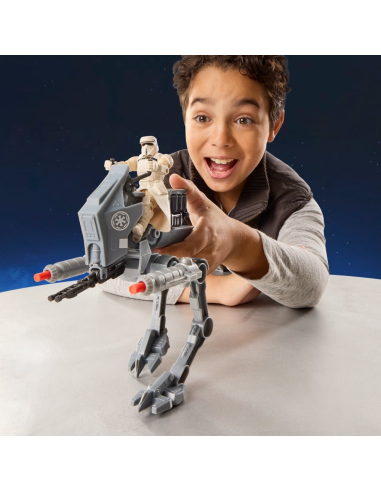 Figura de Acción Star Wars ActionVerse AT-RT y Conductor Imperial